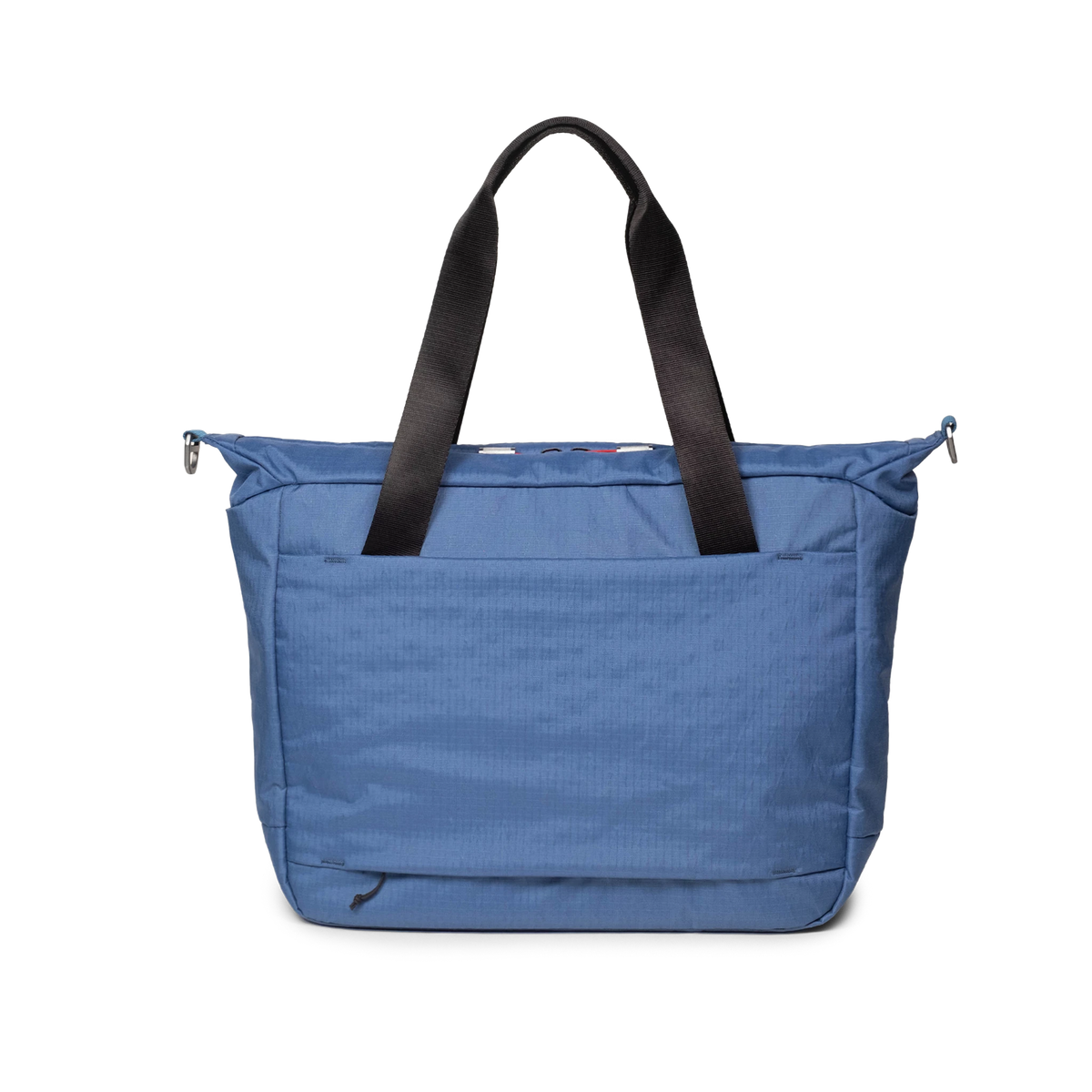 Back view of Topo Designs Global Pro Travel Tote in "Ocean Blue"