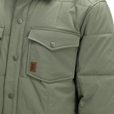 General Detail shot of Topo Designs Puffer Shirt Jacket - Men's in "Beetle"