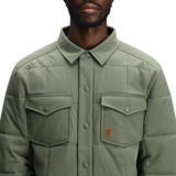 General Detail shot of Topo Designs Puffer Shirt Jacket - Men's in "Beetle"