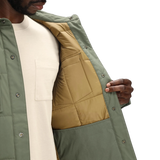 General Detail shot of Topo Designs Puffer Shirt Jacket - Men's in "Beetle"