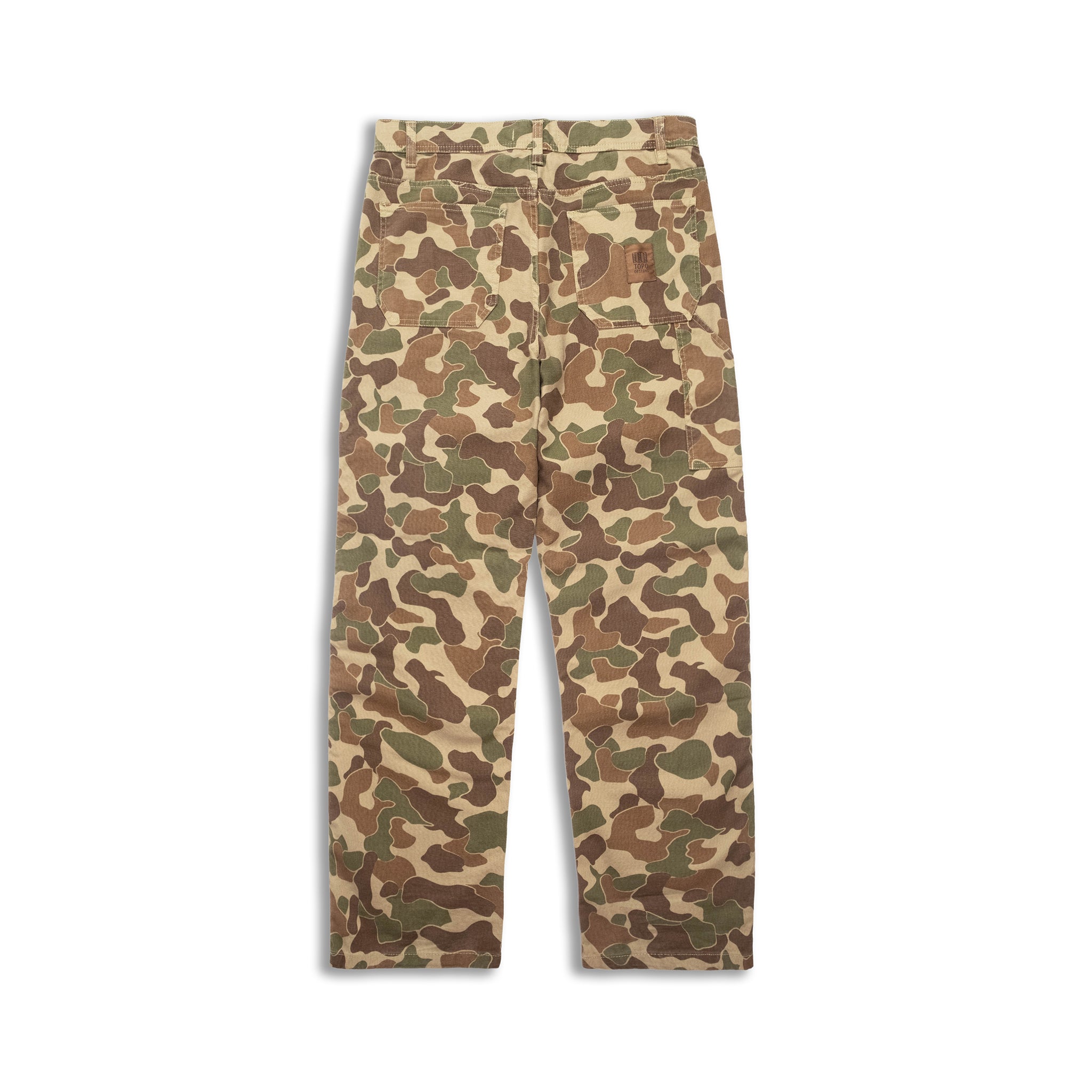 Back view of Topo Designs Utility Pants - Men's in "Duck Camo"