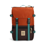 Front View of Topo Designs Rover Pack Classic in "Clay / Chocolate"