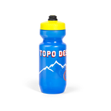 Topo Designs x Specialized Purist 22oz cycling Water Bottle in "Cycle" blue.