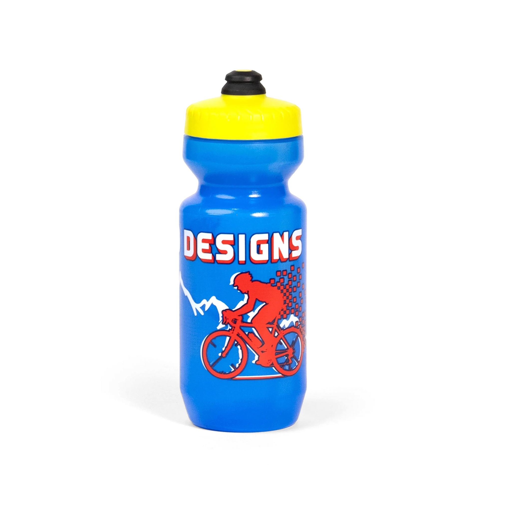 Topo Designs x Specialized Purist 22oz cycling Water Bottle in "Cycle" blue.