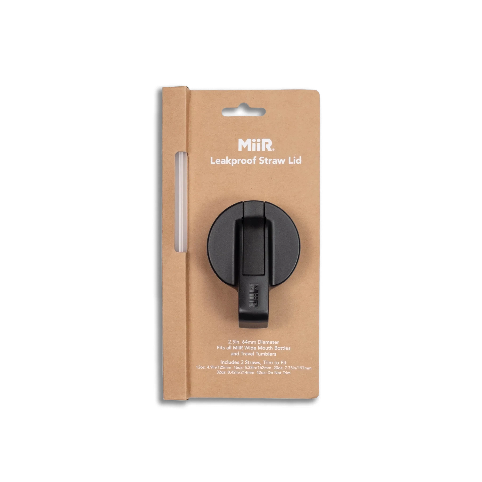 Topo Designs x MiiR Leakproof Straw Lid in "Black"