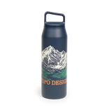 Topo Designs x MiiR Wide Mouth Water Bottle - 32 oz in "Tidal Blue"