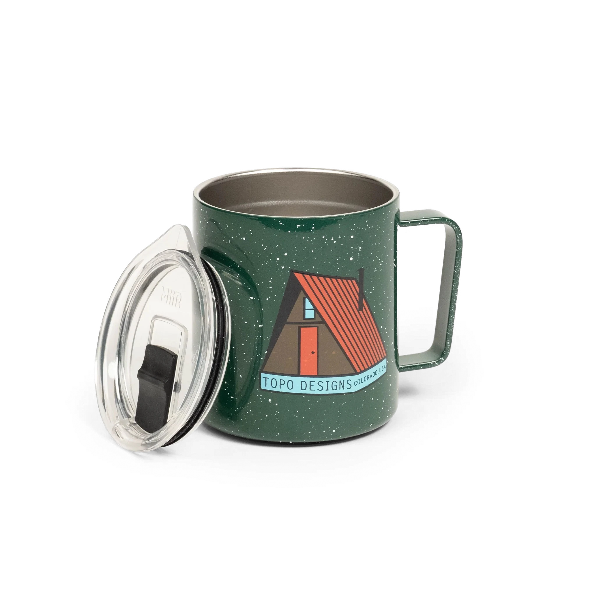 Topo Designs x MiiR Camp Cup in "Green Speckle"