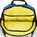General empty interior view of Topo Designs Commuter Backpack in "Classic Blue / Bone White"