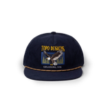 Topo Designs Corduroy Trucker Hat - Eagle Peak in "Midnight"