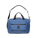 Front view of Topo Designs Global Pro 3-Way Briefcase in "Ocean Blue"