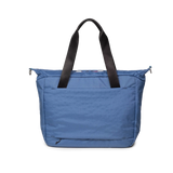 Back view of Topo Designs Global Pro Travel Tote in "Ocean Blue"