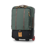 Front view of Topo Designs Global Travel Bag Roller in "Woodland / Forest"