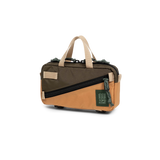Front view of Topo Designs Mini Quick Pack in "Woodland / Brown Oak"