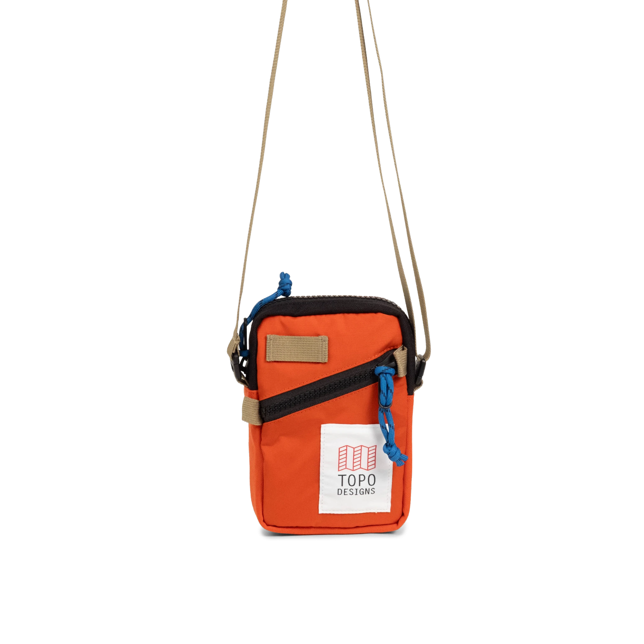 Front View of Topo Designs Mini Shoulder Bag in "Persimmon Haze"