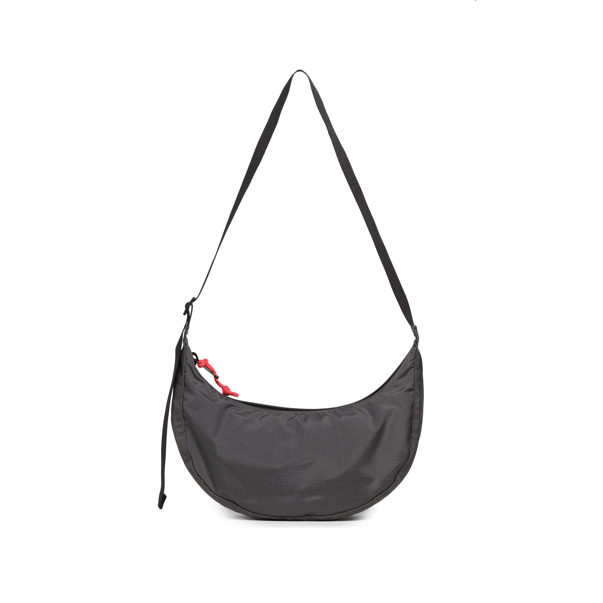 Back View of Topo Designs Moonlight Crossbody Bag in "Black / White Grid"
