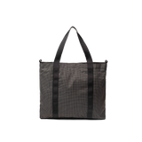 Back view of Topo Designs Mountain Essential Tote in "Grid / Very Peri"