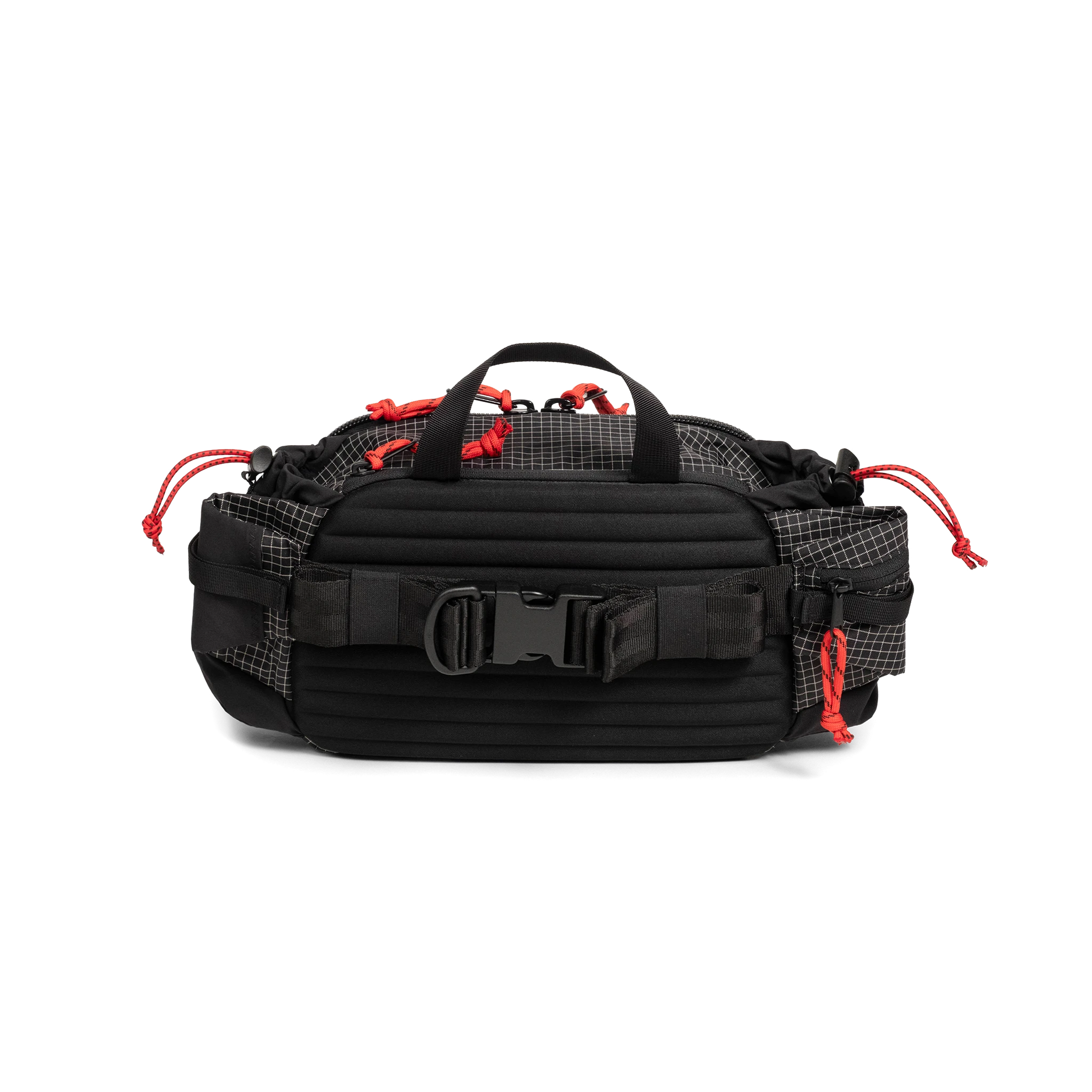Back view of Topo Designs Mountain Hydro Hip Pack in "Very Peri / Forest"