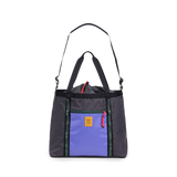 Front View of Topo Designs Mountain Utility Tote in "Grid / Very Peri"
