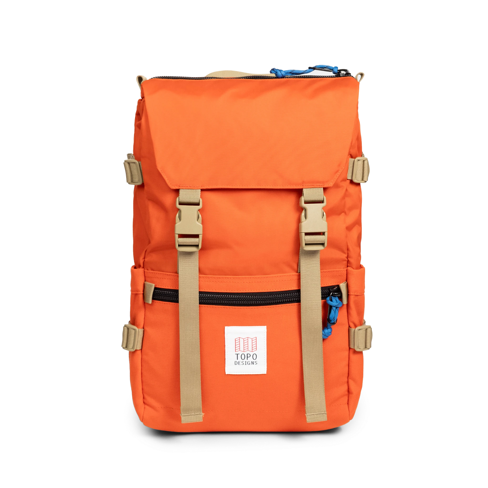 Front View of Topo Designs Rover Pack Classic in "Persimmon Haze"