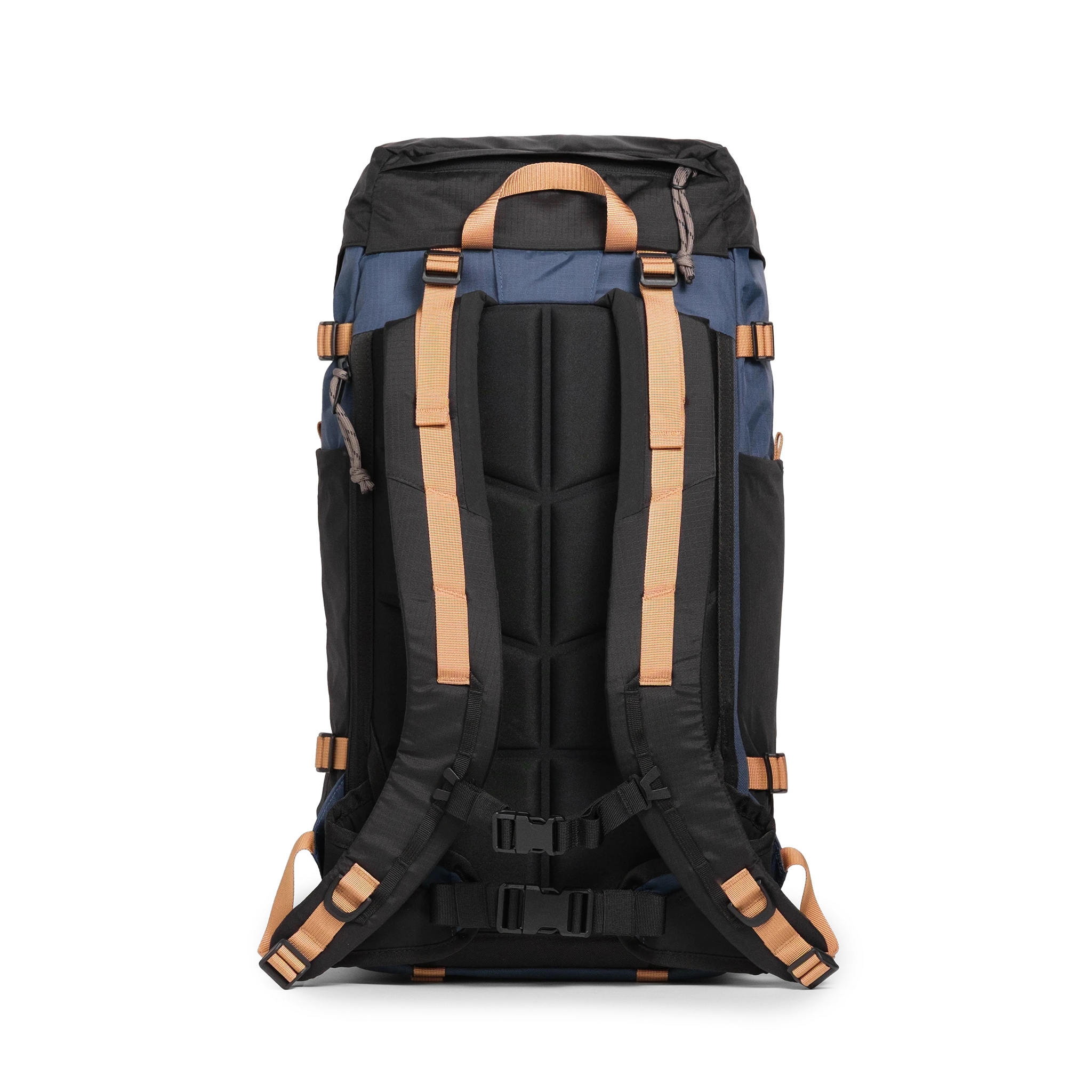 Back View of Topo Designs Rover Trail Pack 22L in "Bone White / Pond Blue"