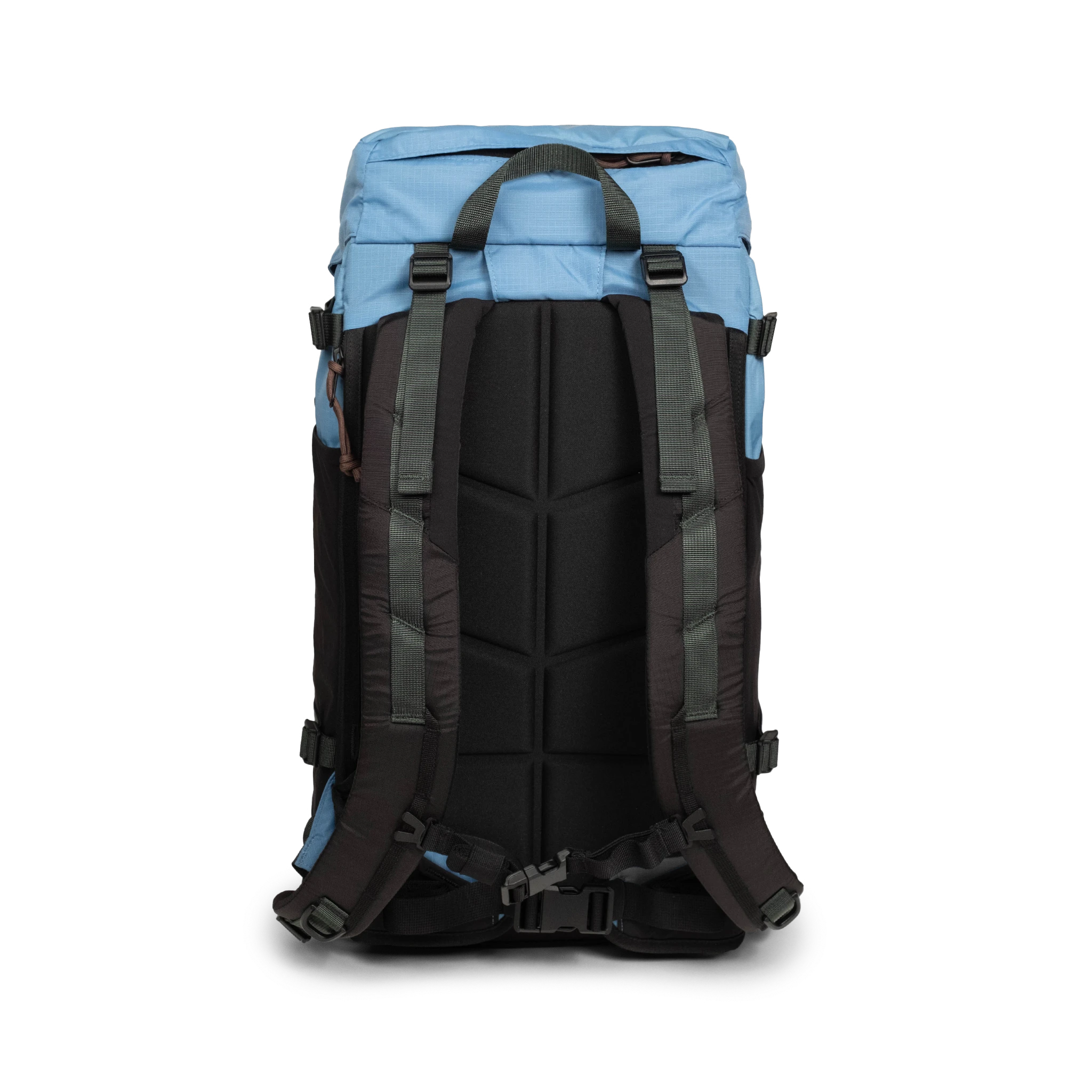 Back View of Topo Designs Rover Trail Pack 22L in "River Blue / Cobblestone"