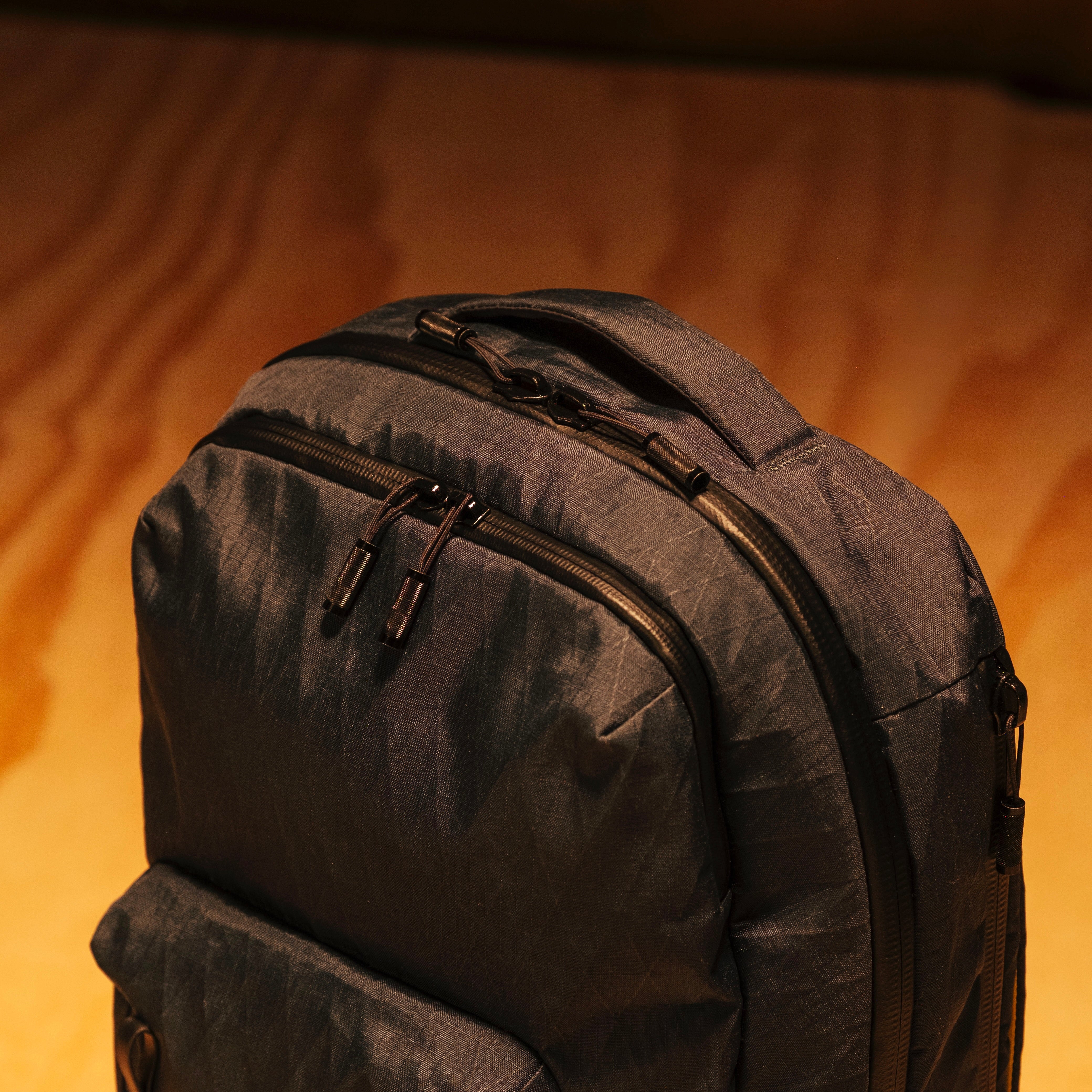 General shot of Topo Designs Global Pro Backpack showing zipper details