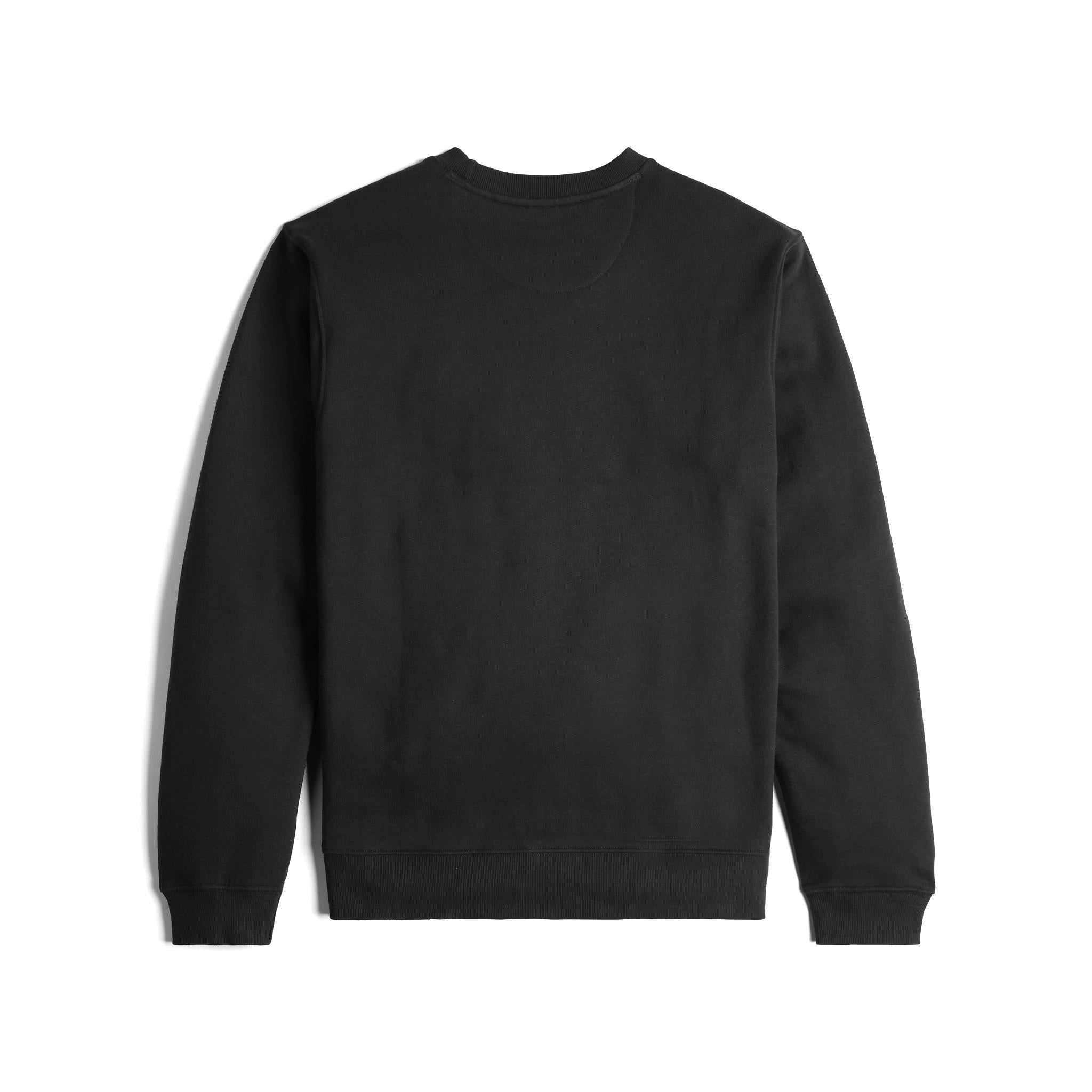 Back View of Topo Designs Label Sweatshirt - Unisex in "Black"