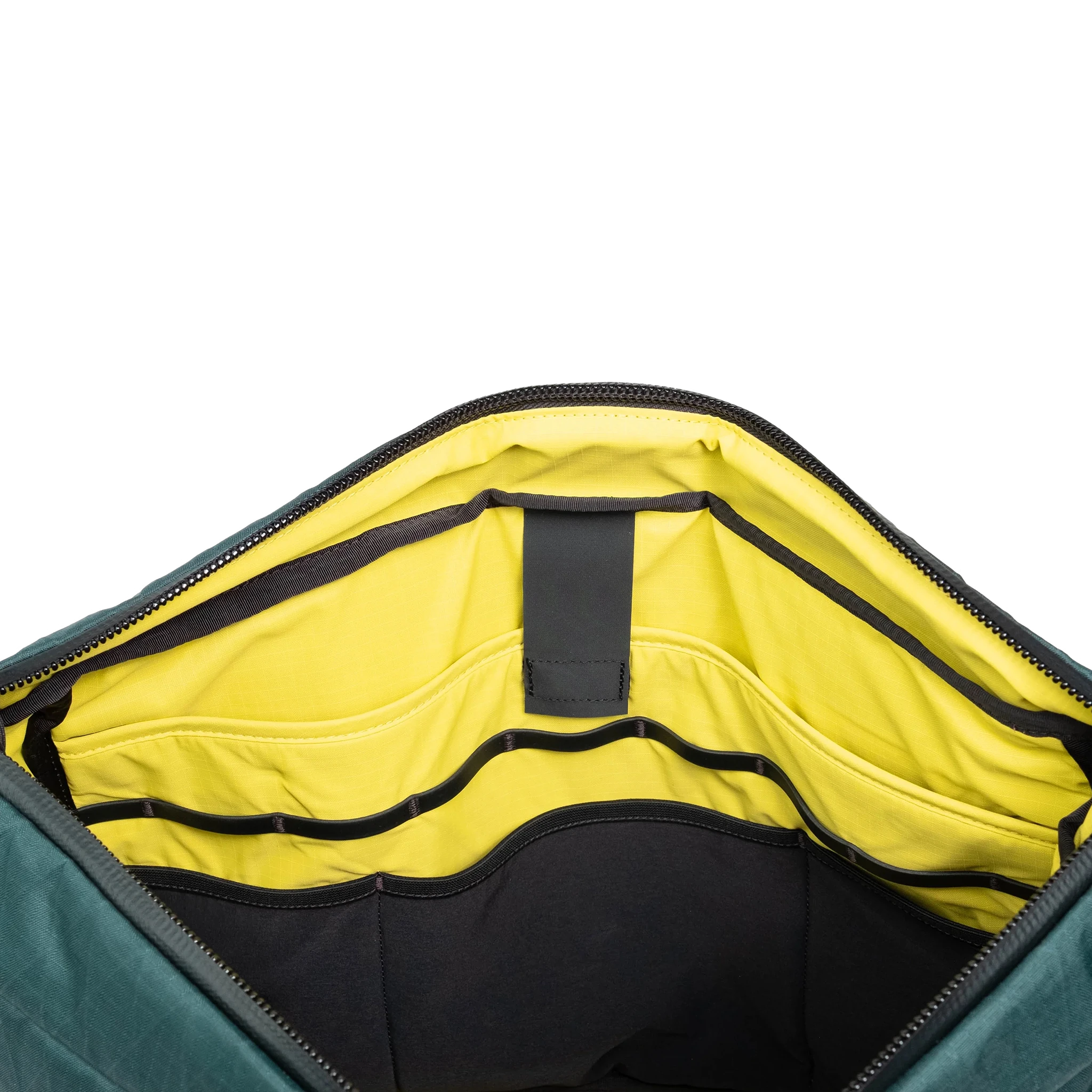 General shot of Topo Designs Global Pro Travel Tote showing interior laptop sleeve