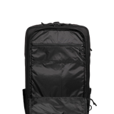 General interior shot of Topo Designs Global Travel Bag 40L in "Black / Black"