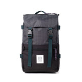 Front View of Topo Designs Rover Pack Classic in "Black / White Grid"