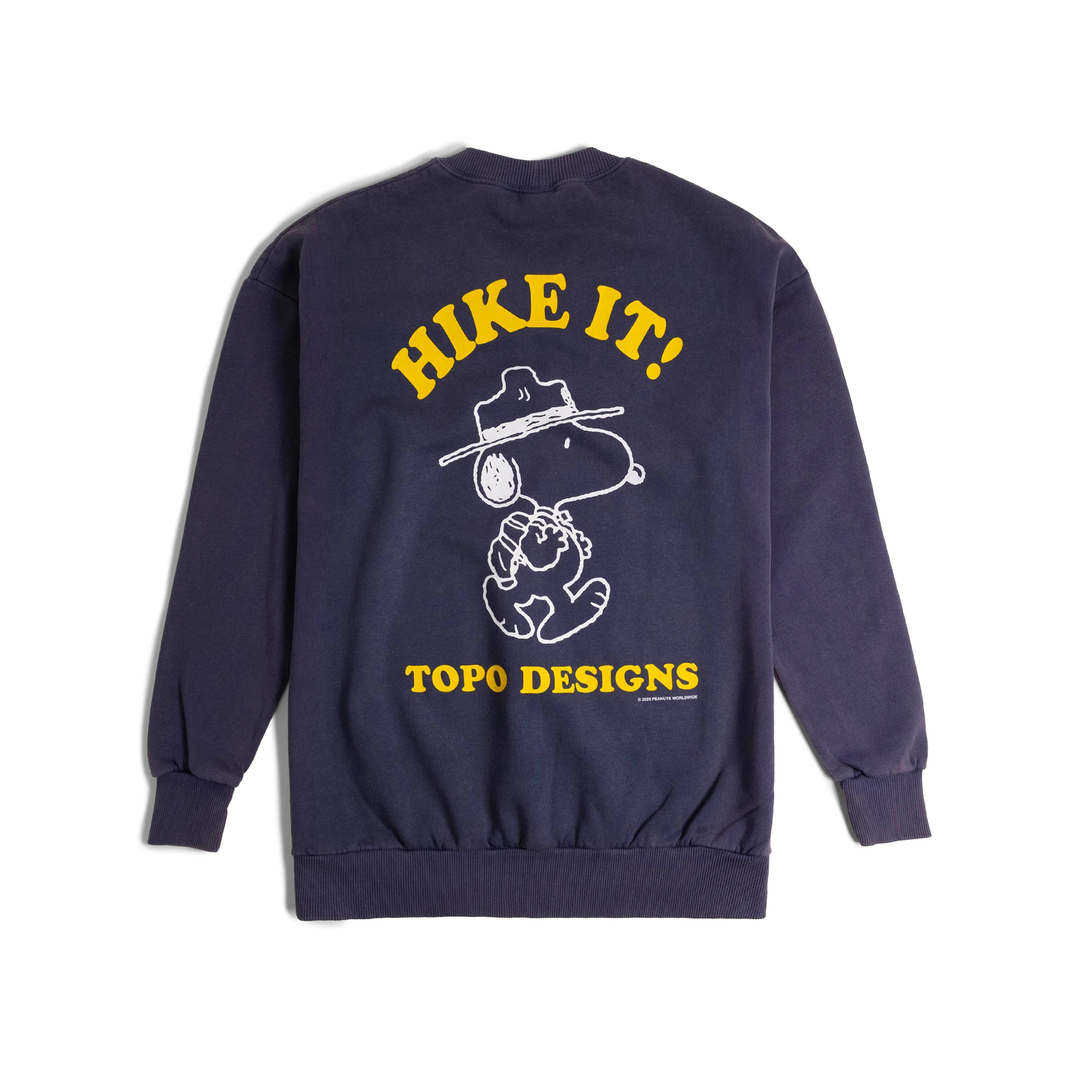 General back image of Topo Designs x TSPTR Hike It Crew in "Navy"