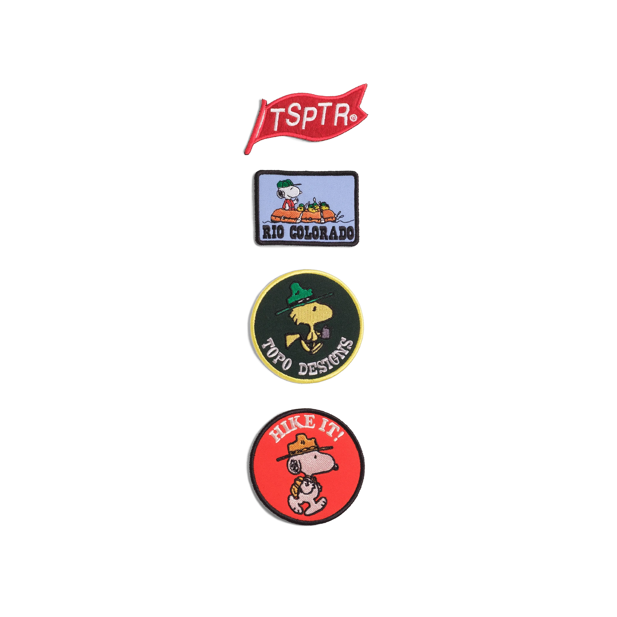 General image of Topo Designs x TSPTR Patch Set in the "Peanuts" variant