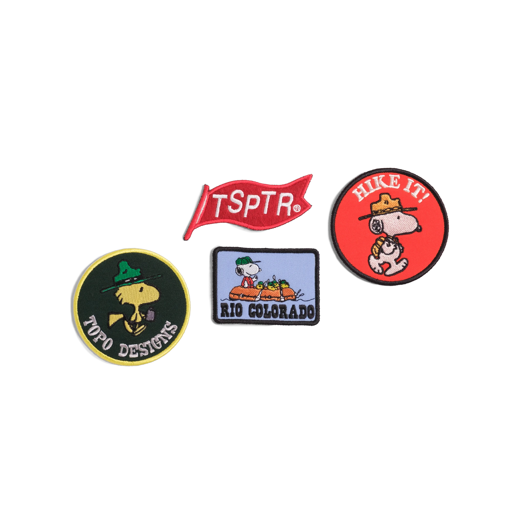 General image of Topo Designs x TSPTR Patch Set in the "Peanuts" variant