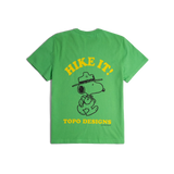 General back image of Topo Designs x TSPTR Hike It Tee in "Green"