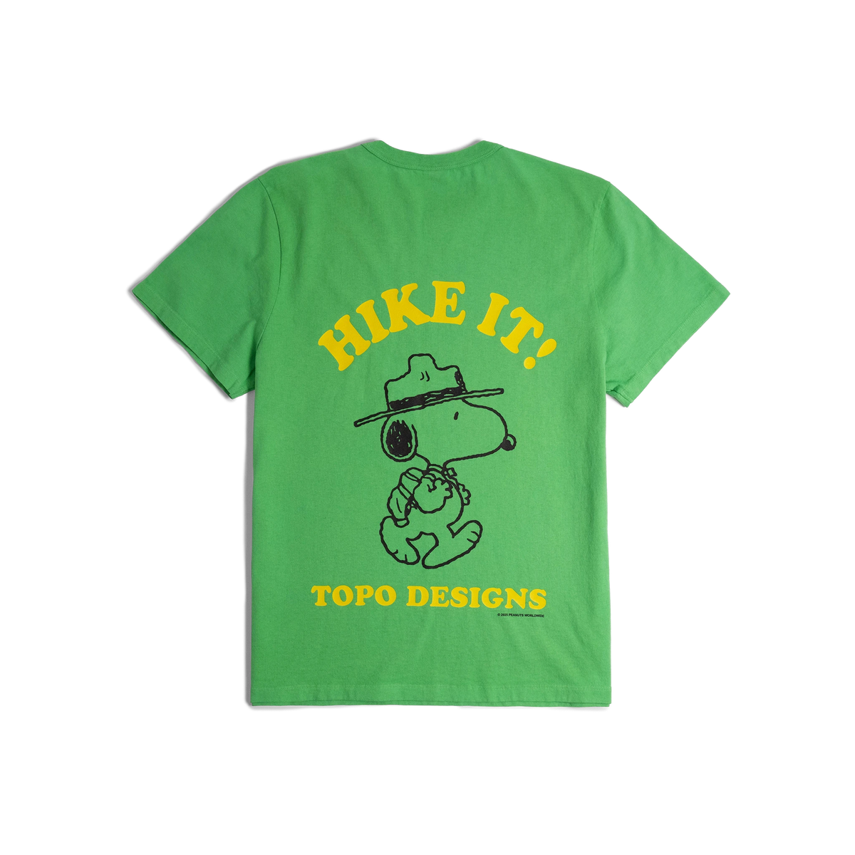 General back image of Topo Designs x TSPTR Hike It Tee in "Green"