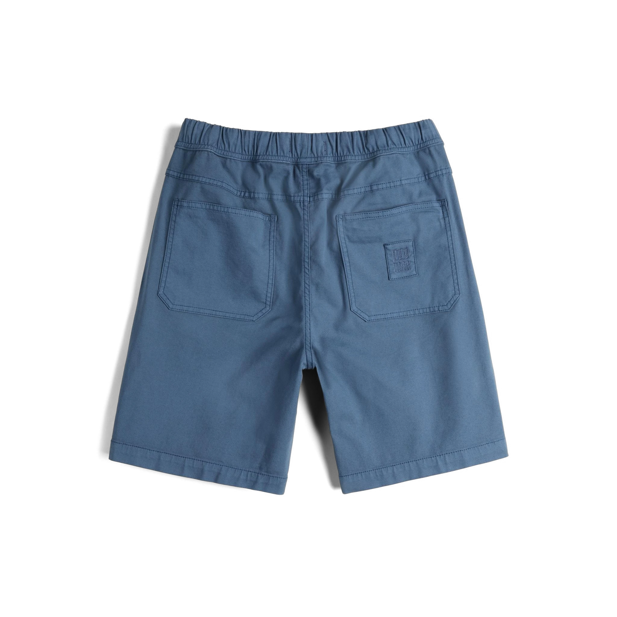 Back View of Topo Designs Dirt Shorts - Men's in "Stone Blue"