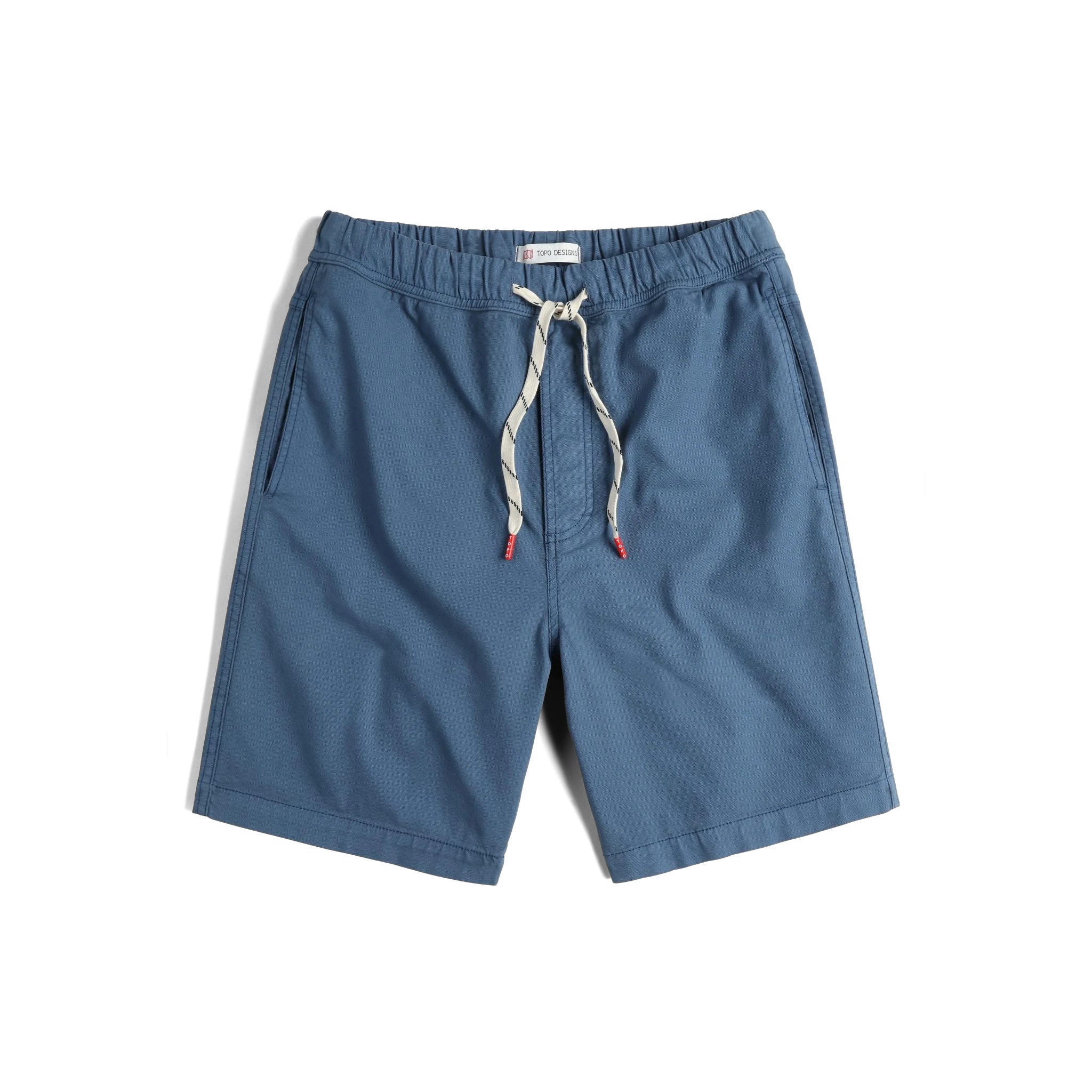 Front View of Topo Designs Dirt Shorts - Men's in "Stone Blue"