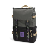 Front View of Topo Designs Rover Pack Classic in "Asphalt / Black"