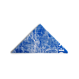 Topo Designs x Pine Printshop Bandana in "Los Angeles Royal Blue" folded
