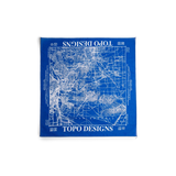 Topo Designs x Pine Printshop Bandana in "Los Angeles Royal Blue"